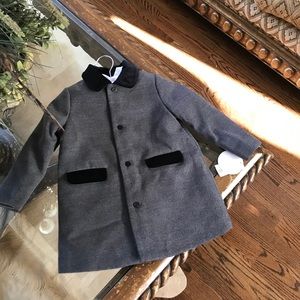 Black and Gray Pea Coat